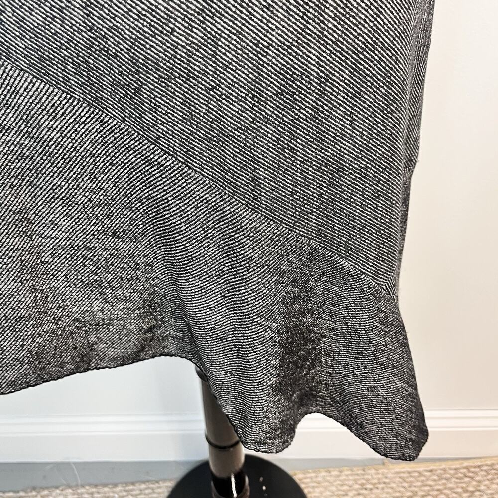 Anne Klein Skirt size 6 Black White Tweed Bias A Line Knee Stretch Career Suit - Picture 4 of 8